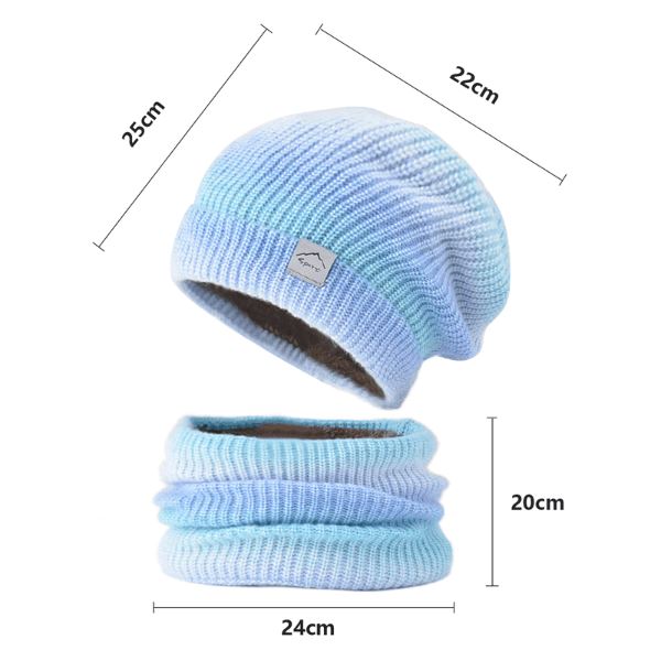 Kit Elegante de Gorro e Gola Degrade - Forro Peluciado 0 karavelas 