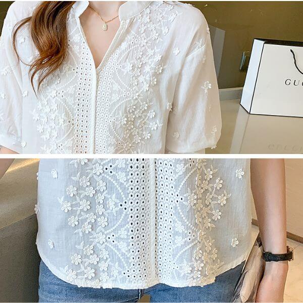 Blusa Chic Casual Branca karavelas 