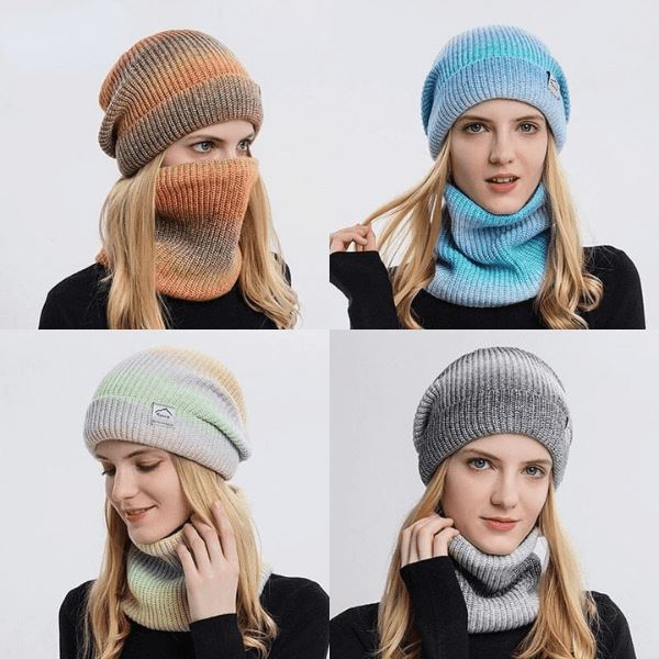 Kit Elegante de Gorro e Gola Degrade - Forro Peluciado 0 karavelas 