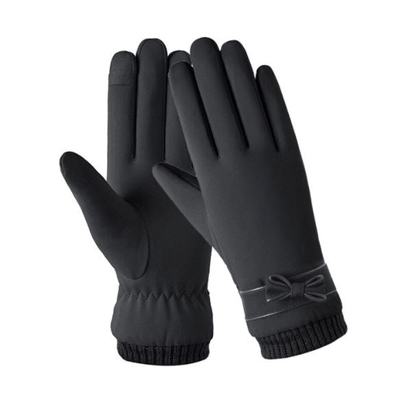 Luva Paris Forrada de Lã com Punho e Touch Screen - Resistente à água. 0 karavelas Preto Tamanho único ( 21cm x 9.5cm) 