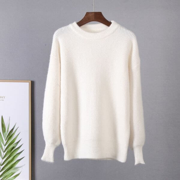 Suéter Tricô Cashmere Candy Colors 0 karavelas Bege Único 