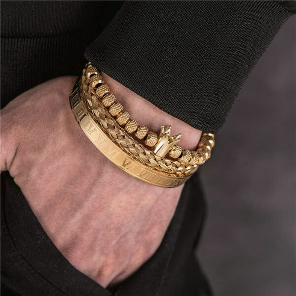 Conjunto de Pulseiras Luxury Rei 0 karavelas 