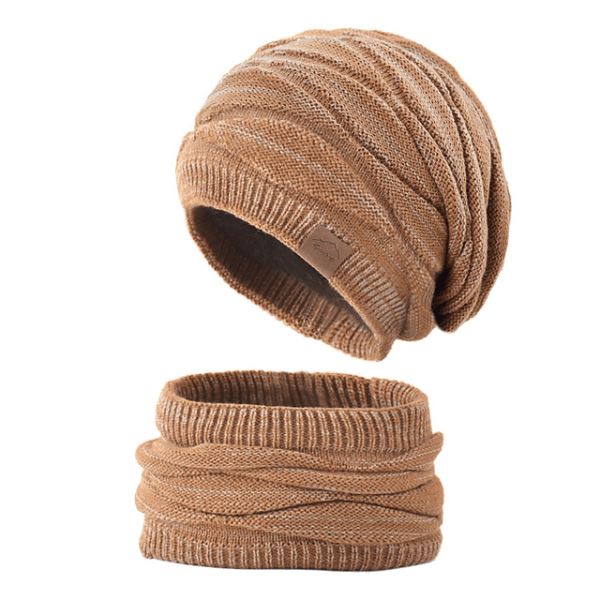 Kit Gorro e Gola Super Luxo - Forro Peluciado 0 karavelas Coffee 
