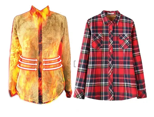 Camisa Xadrez Country Unissex Forrada de Lã Térmica karavelas 