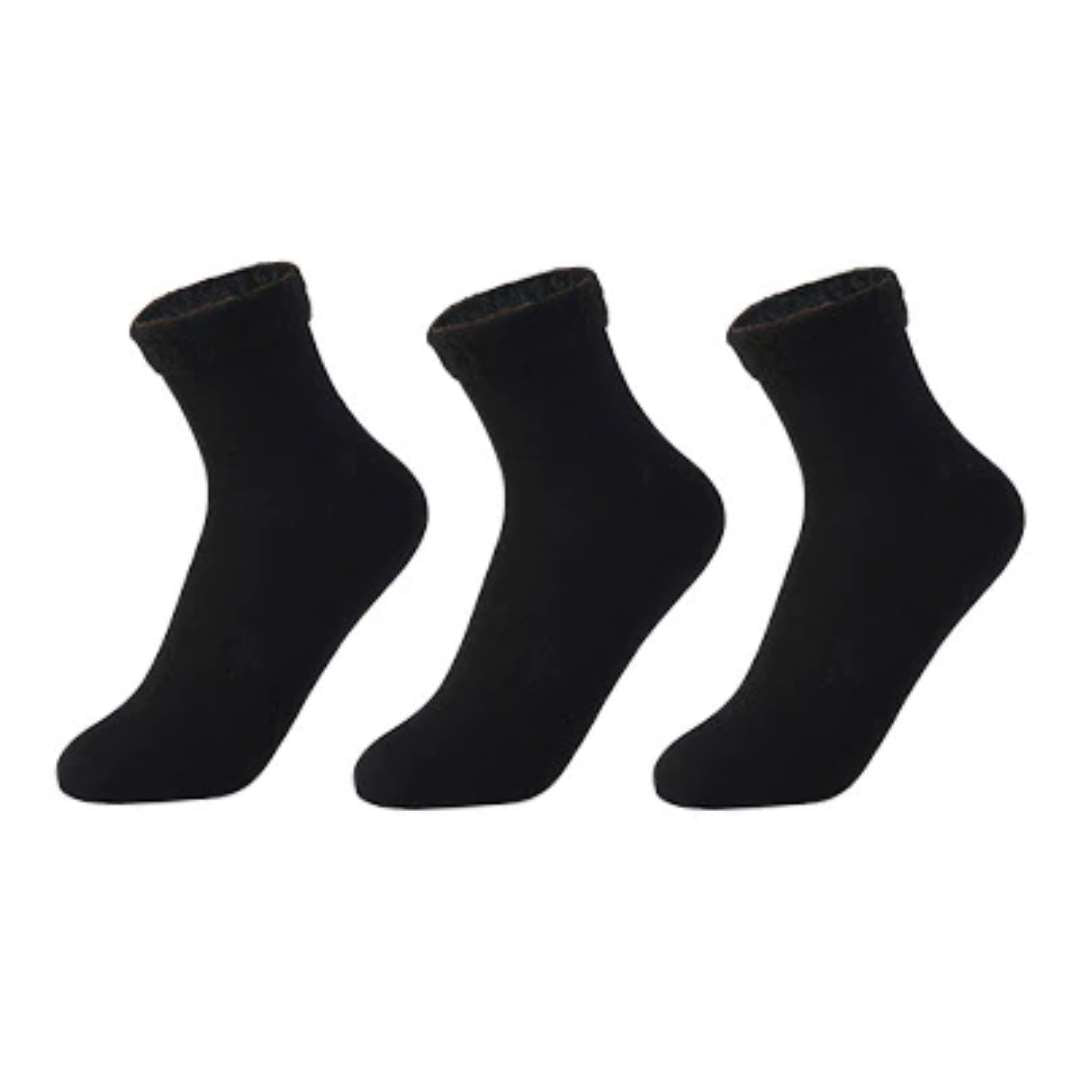 Kit 3 Pares de Meia de Inverno Térmicas - Numeração 35-42 200000866 karavelas Preto - ( Numeração 35-40) 