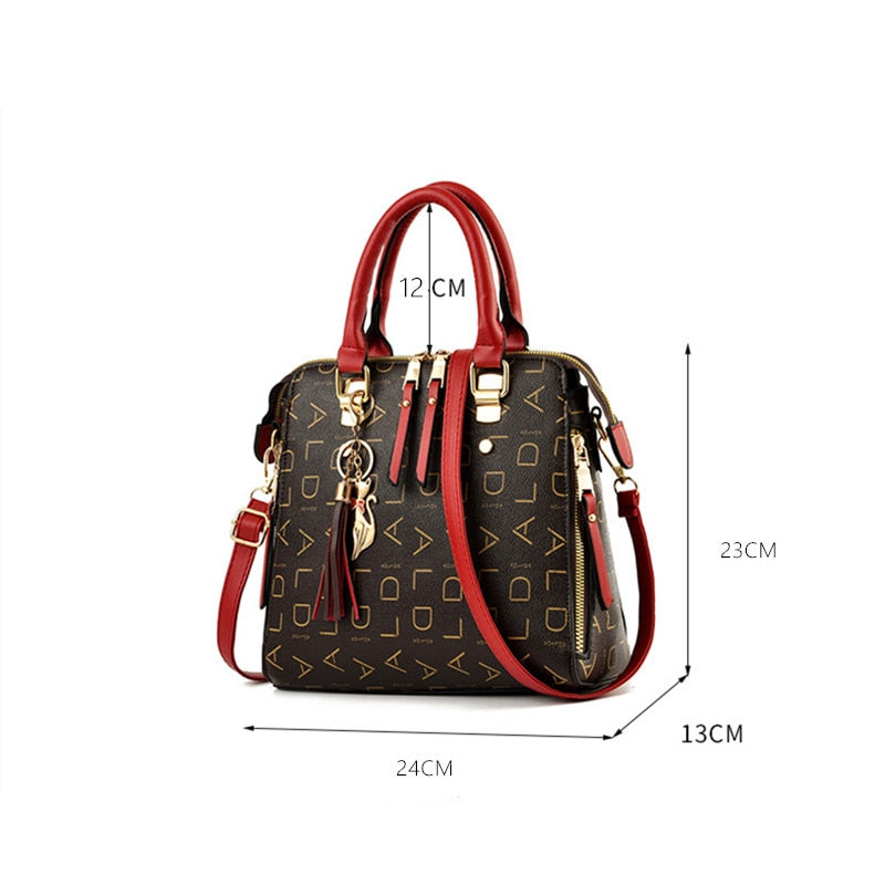 Bolsa Diana Estilosa Classic Luxo de Mão e transversal 0 karavelas 