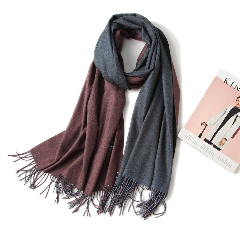 Cachecol de Cashmere Elegante Luxo 0 karavelas 
