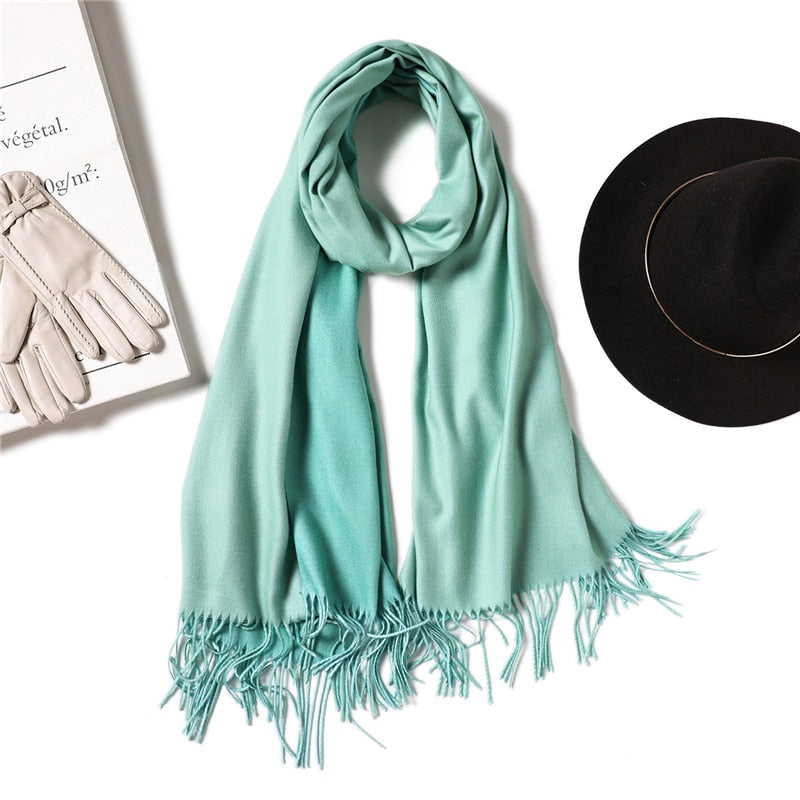 Cachecol de Cashmere Elegante Luxo 0 karavelas 