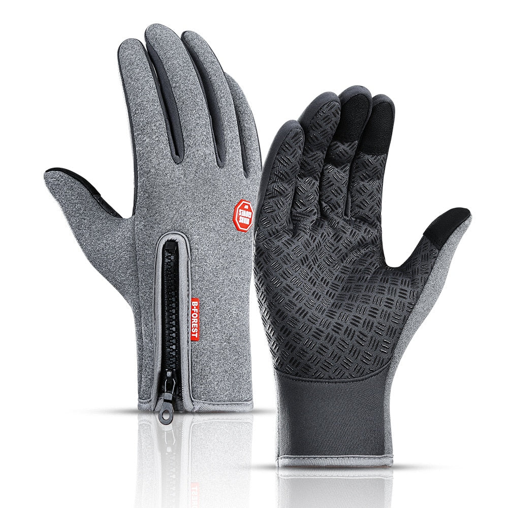 Super Luva de Inverno à Prova D'água com Touch Screen 0 karavelas Cinza P 