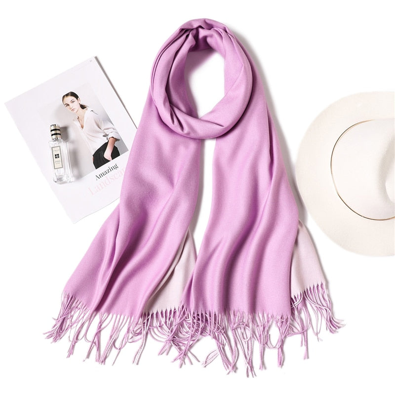 Cachecol de Cashmere Elegante Luxo 0 karavelas 