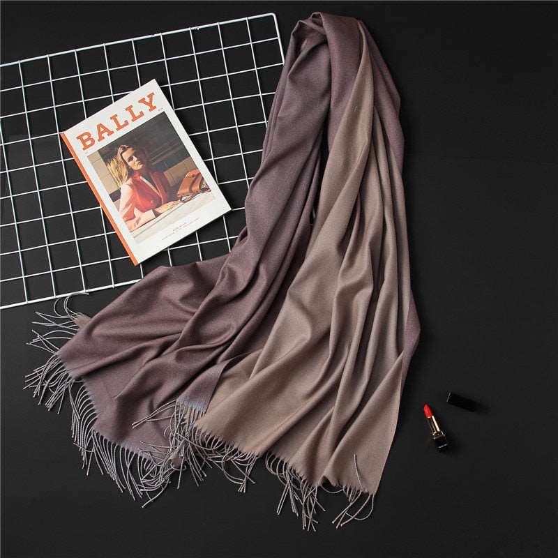 Cachecol de Cashmere Elegante Luxo 0 karavelas 
