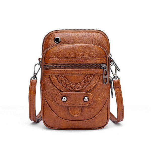 Bolsa Transversal Handbag Retrô 0 karavelas Marrom 