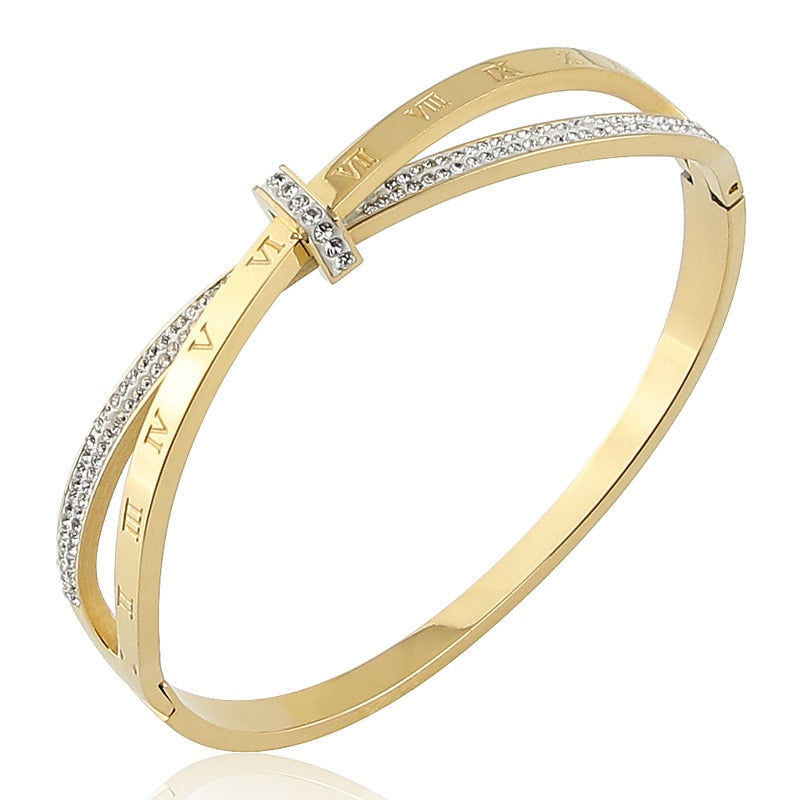 Bracelete Jade Com strass 0 karavelas Dourado 