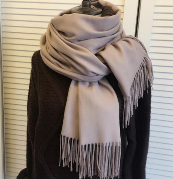 Cachecol de cashmere liso de luxo - Luxury Scarf 0 karavelas Marrom 