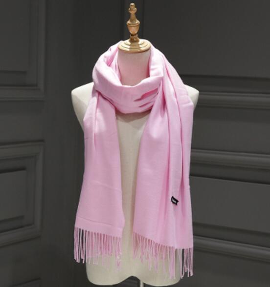 Cachecol de cashmere liso de luxo - Luxury Scarf 0 karavelas Rosa 