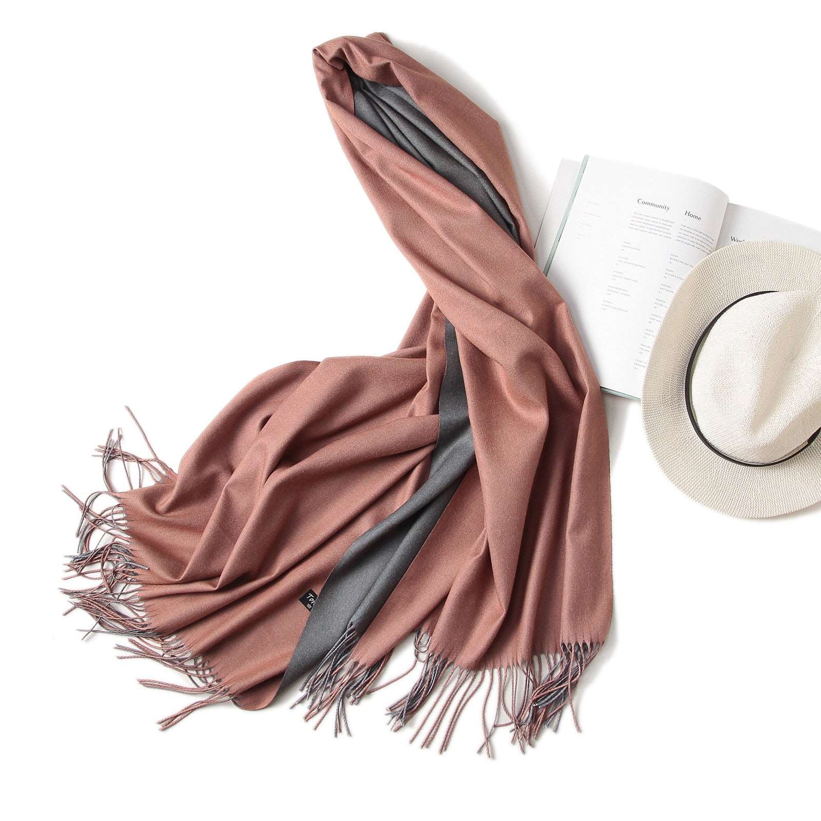Cachecol de Cashmere Elegante Luxo 0 karavelas 