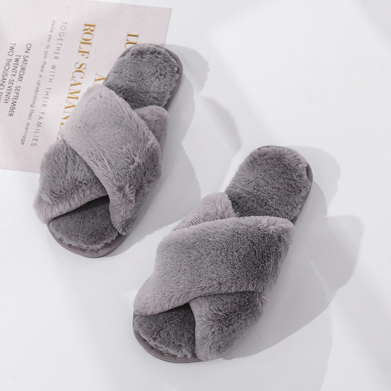 Pantufas Faux Fur 200001004 karavelas Cinza 35-36 