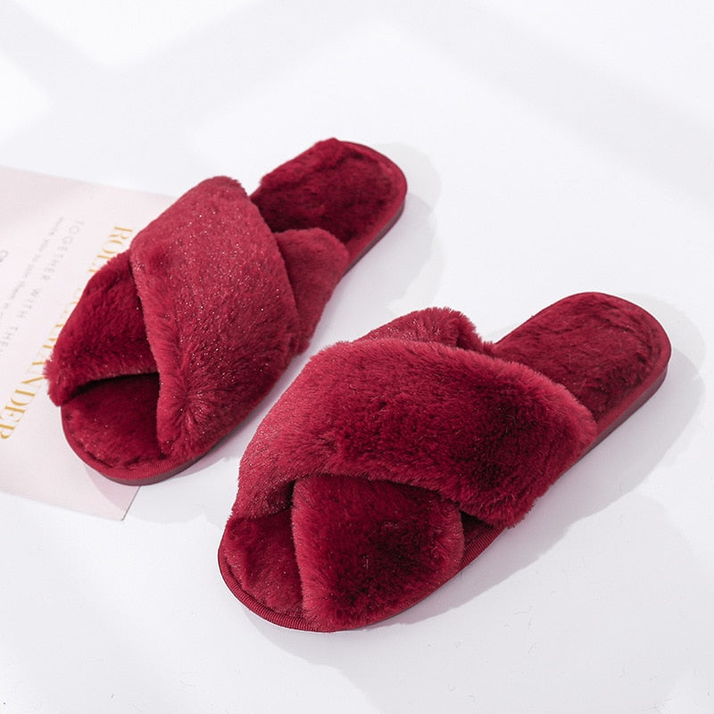 Pantufas Faux Fur 200001004 karavelas Bordô 35-36 