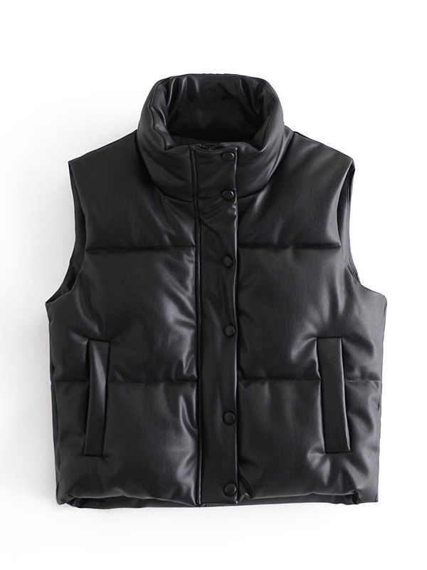 Colete Klinck Acolchoado Gola Alta 0 karavelas Preto PP 