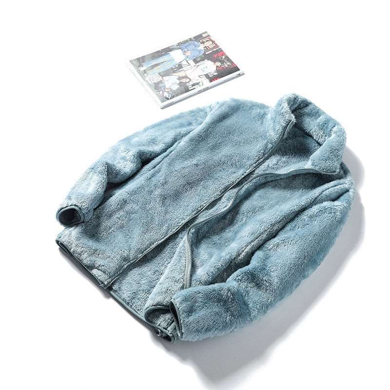 Jaqueta Pelúcia Feminina Teddy Vestuário e acessórios karavelas Azul Claro P 