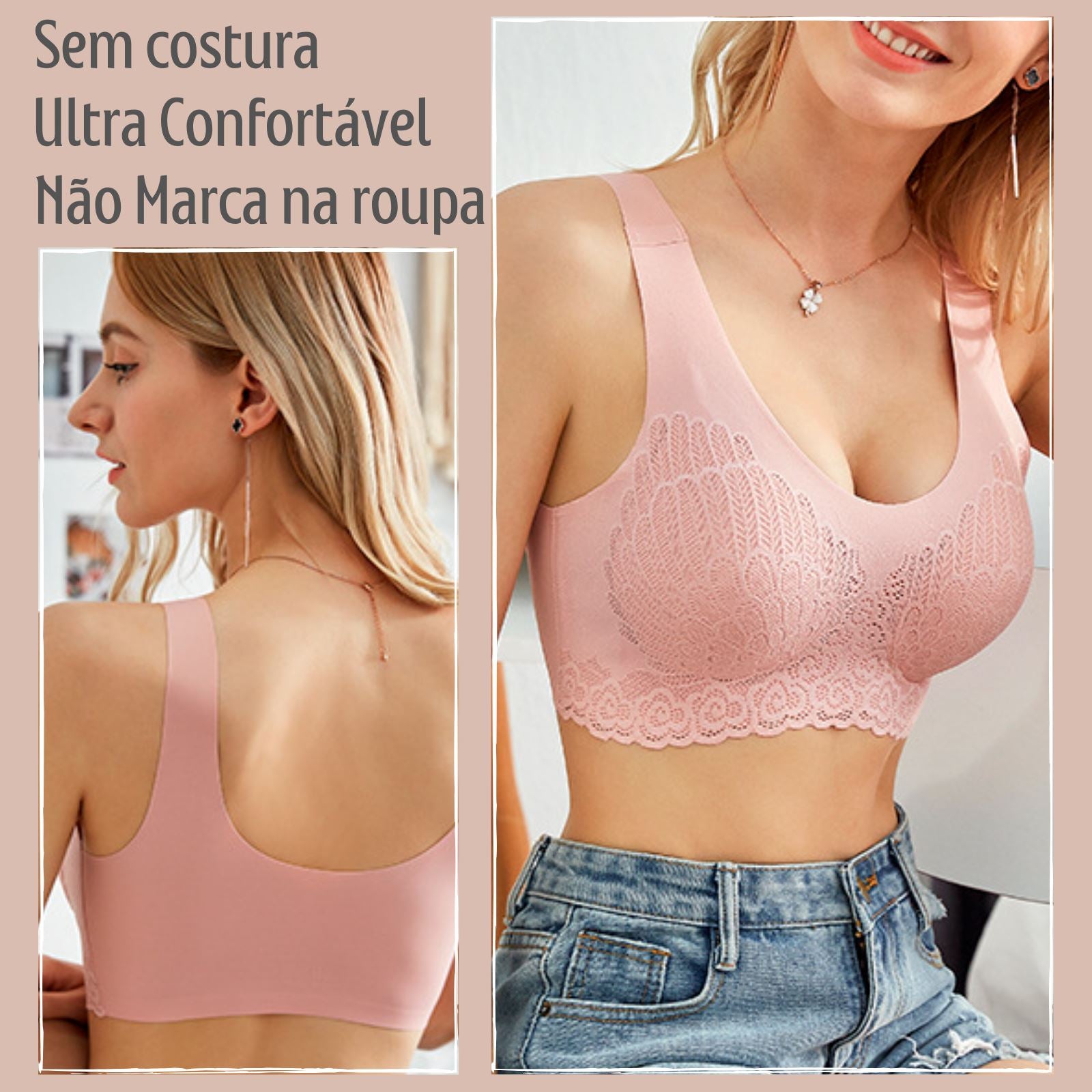 Sutiã Max Power Sustentação Push Up karavelas 