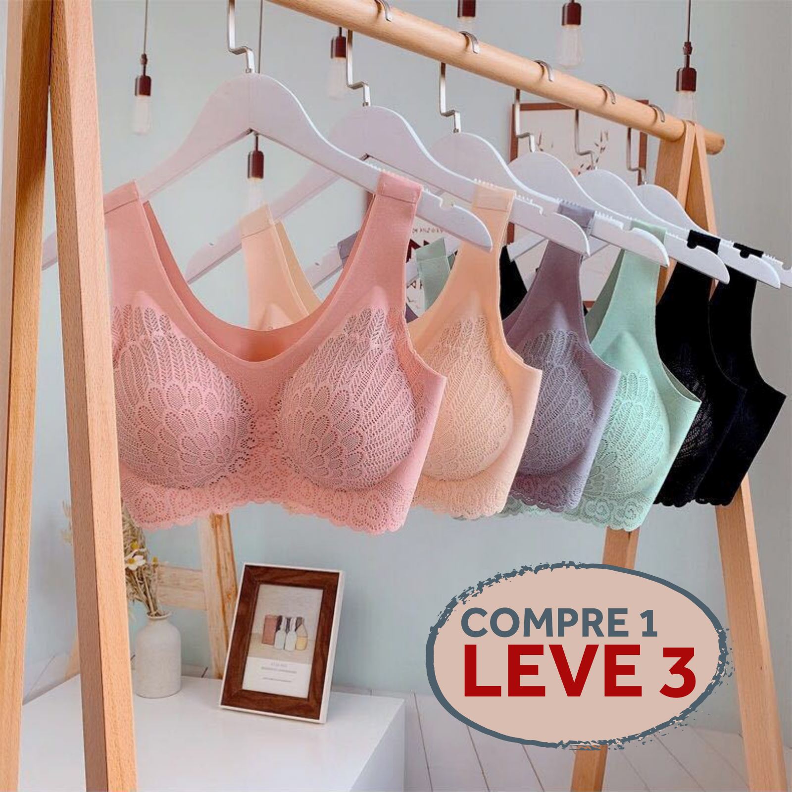 Sutiã Max Power Sustentação Push Up karavelas 