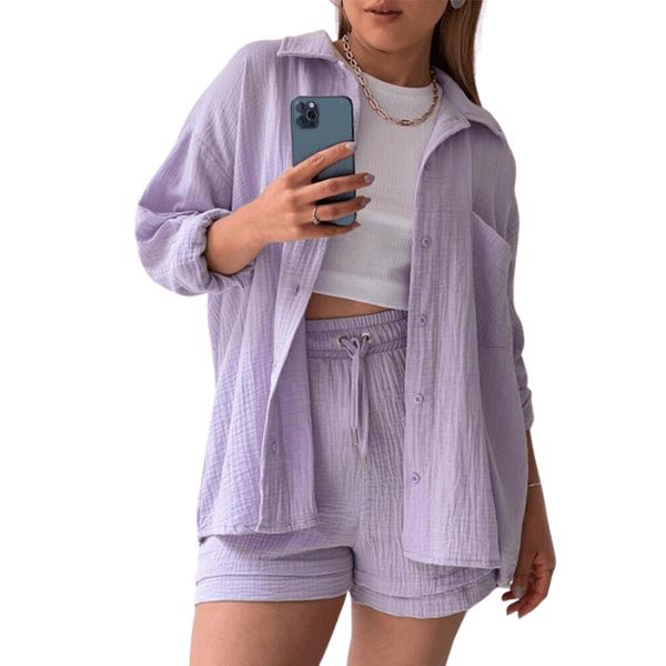 Conjunto Sapphire -2 peças 0 karavelas Lilas PP 
