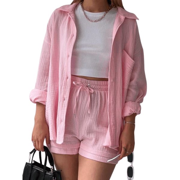 Conjunto Sapphire -2 peças 0 karavelas Rosa PP 