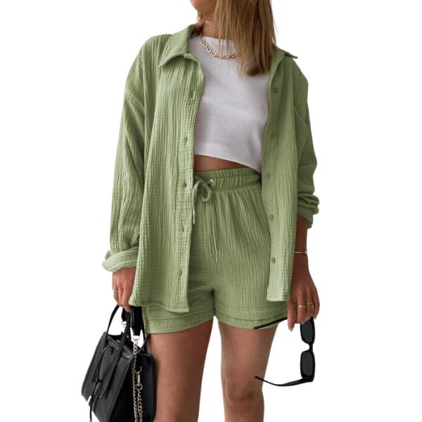 Conjunto Sapphire -2 peças 0 karavelas Verde Claro PP 