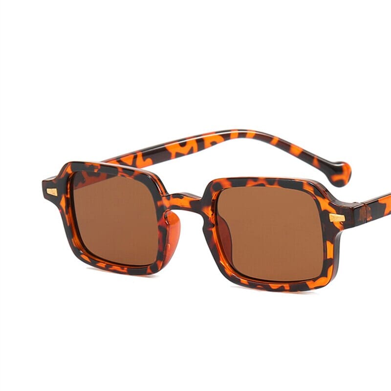 Óculos de Sol Monaco UV 400 0 karavelas Leopard print Tea com pano e saco de microfibra 