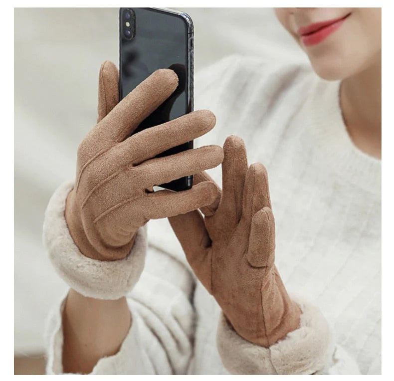 Luva Polo Touch Screen de Couro Sintético 0 karavelas 