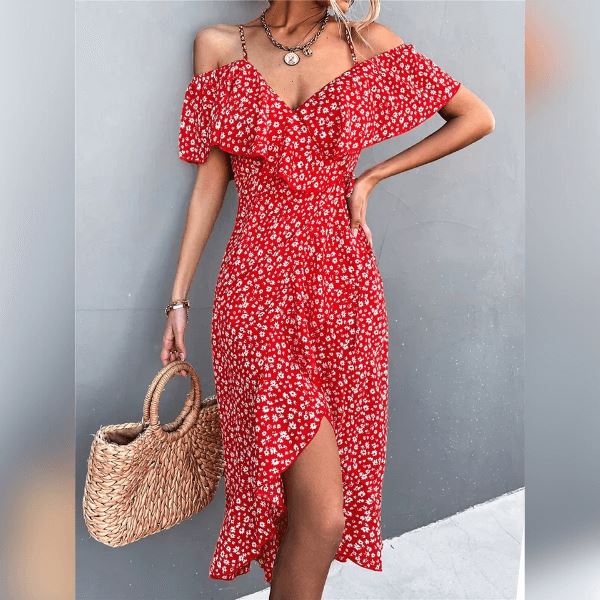 Vestido Midi Marisol Vestido midi karavelas Vermelho PP 