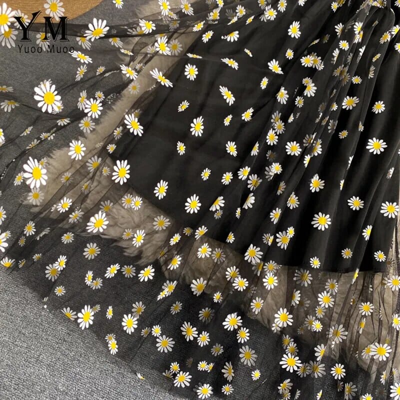 Vestido Midi Tule Margarida karavelas 