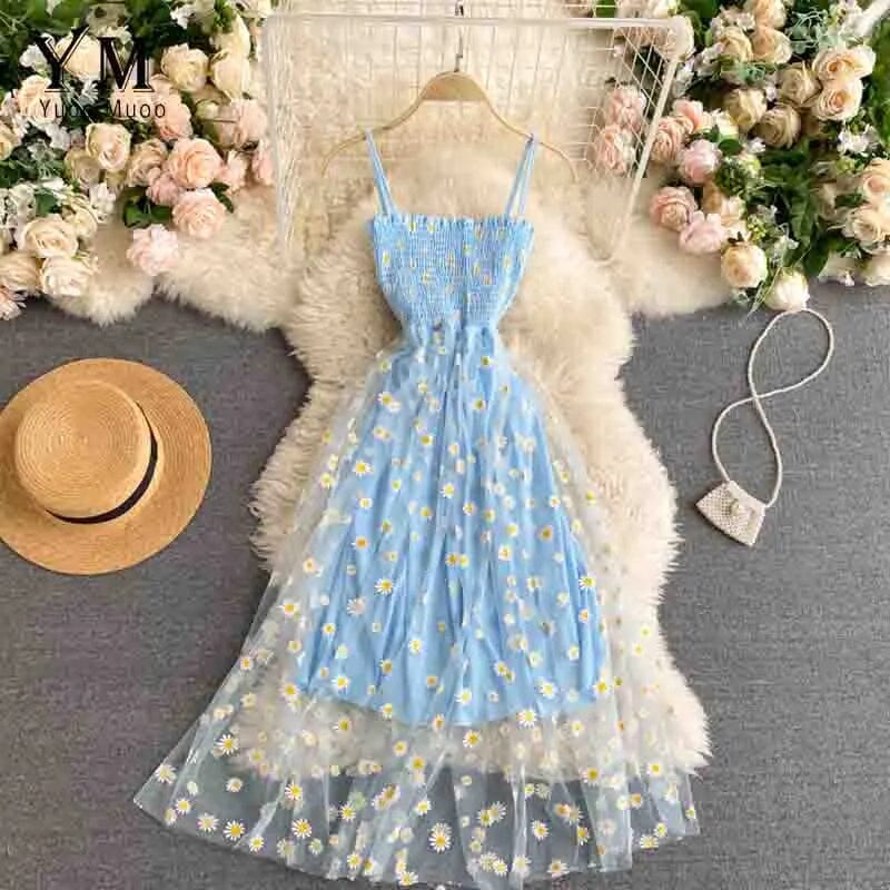 Vestido Midi Tule Margarida karavelas Blue One Size 